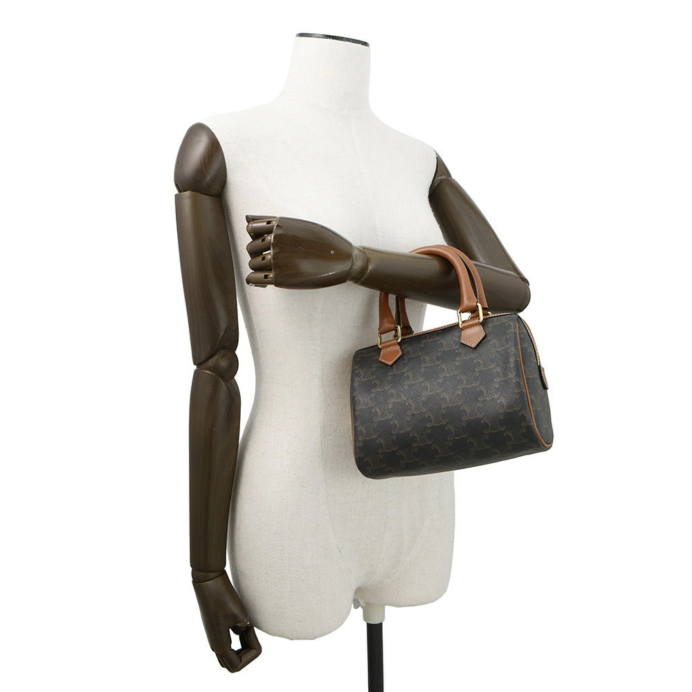 Celine Triomphe Boston Handbag Brown Bag - Picture 4 of 12